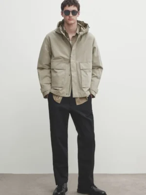 Parka with removable lining
